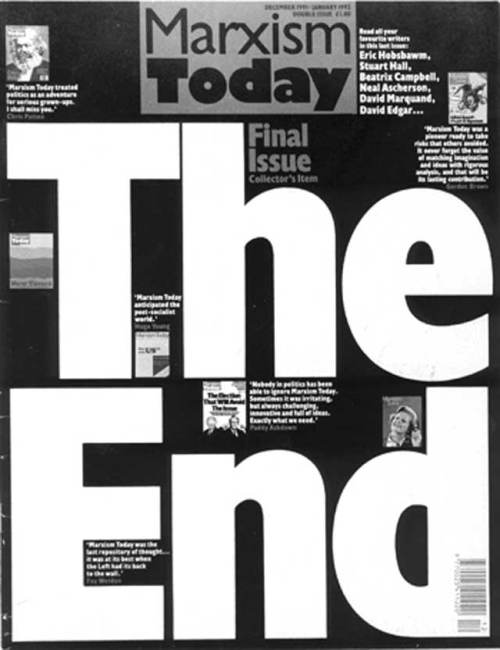 The final Marxism Today in 1991 - will 2013 mark the end of the ISJ?